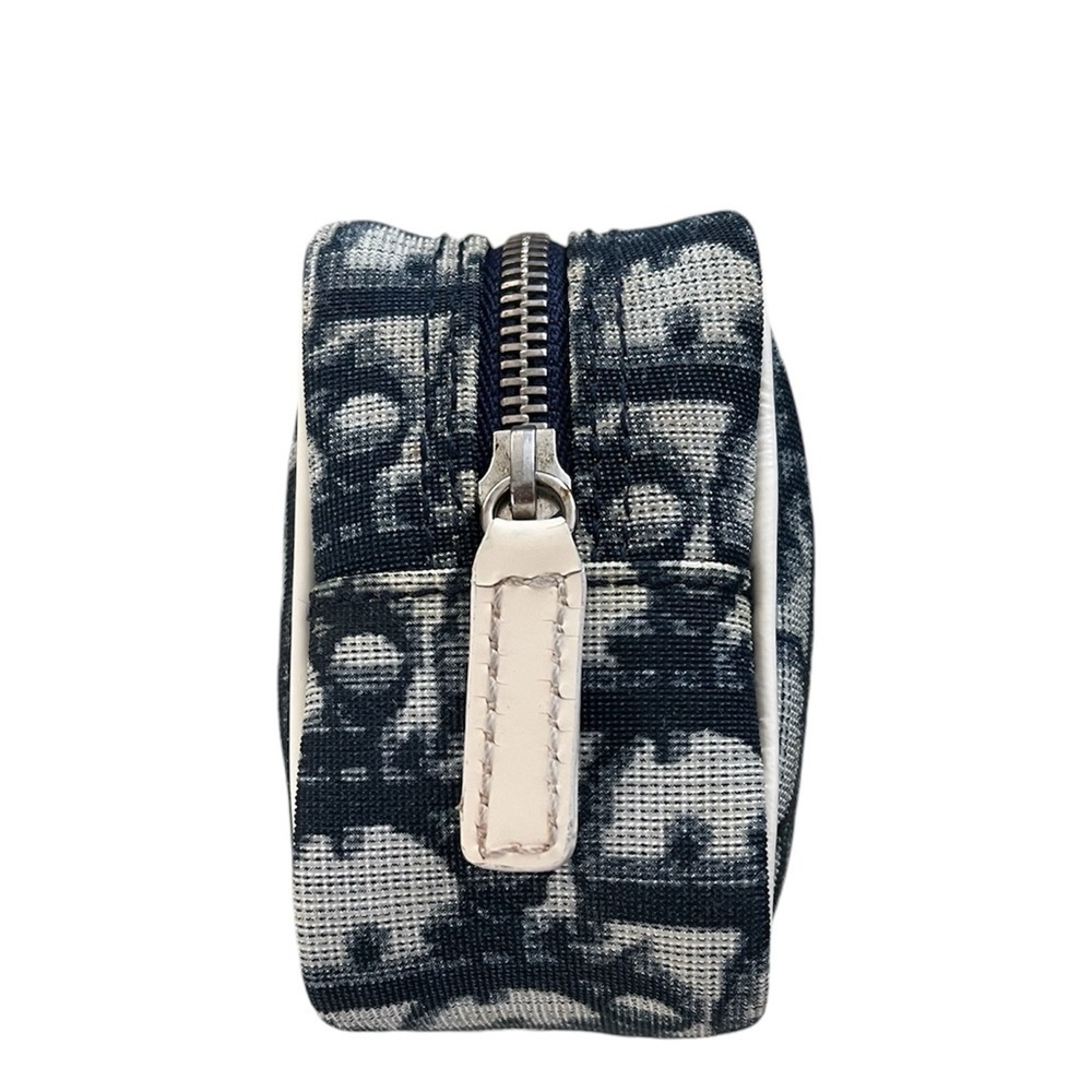 Christian Dior Y2K Trotter 1 Cosmetic Navy,White Pouch PNC Rare Oblique EUC - Picture 3 of 11
